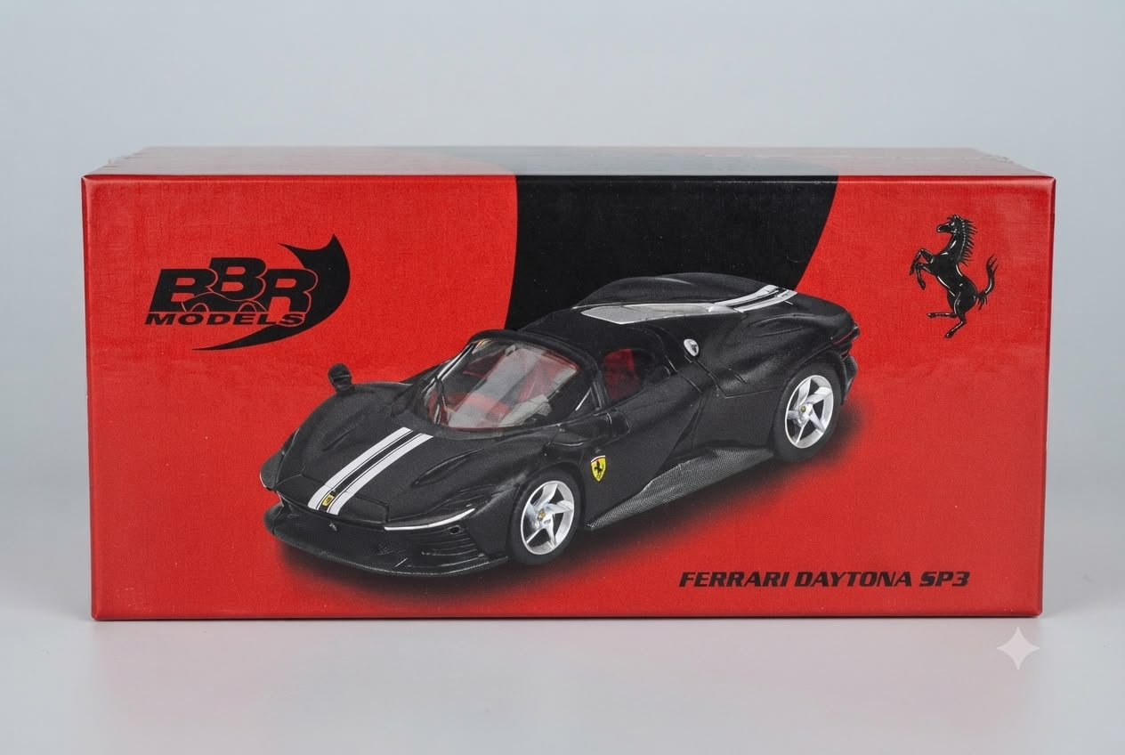 WhatsApp Image 2026-07-17 at 21.56.00 1/64 BBR Ferrari SP3 Daytona Matt Black - Görsel 1