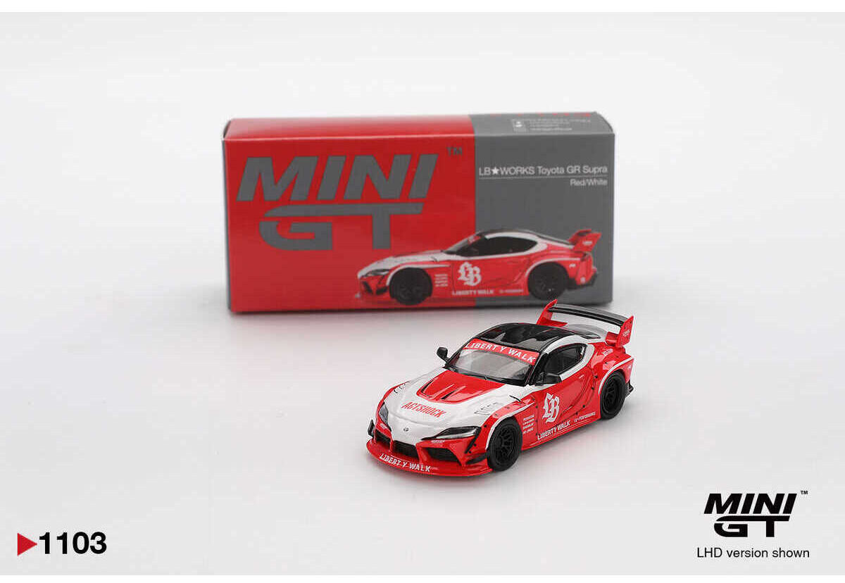 HOT WHEELS (MİNİ GT)1/64 LB-WORKS Toyota GR Supra Red/White - Fiyatı, Yorumları (MİNİ GT)1/64 LB-WORKS Toyota GR Supra Red/White - Görsel 1