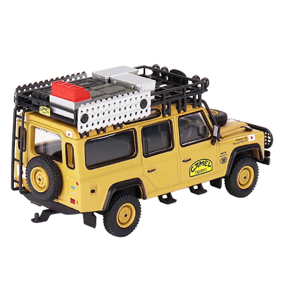 1:64 Mini GT Land Rover Defender 110 1989 Camel Trophy Amazon Team Japan Diecast Model Araba - Görsel 3