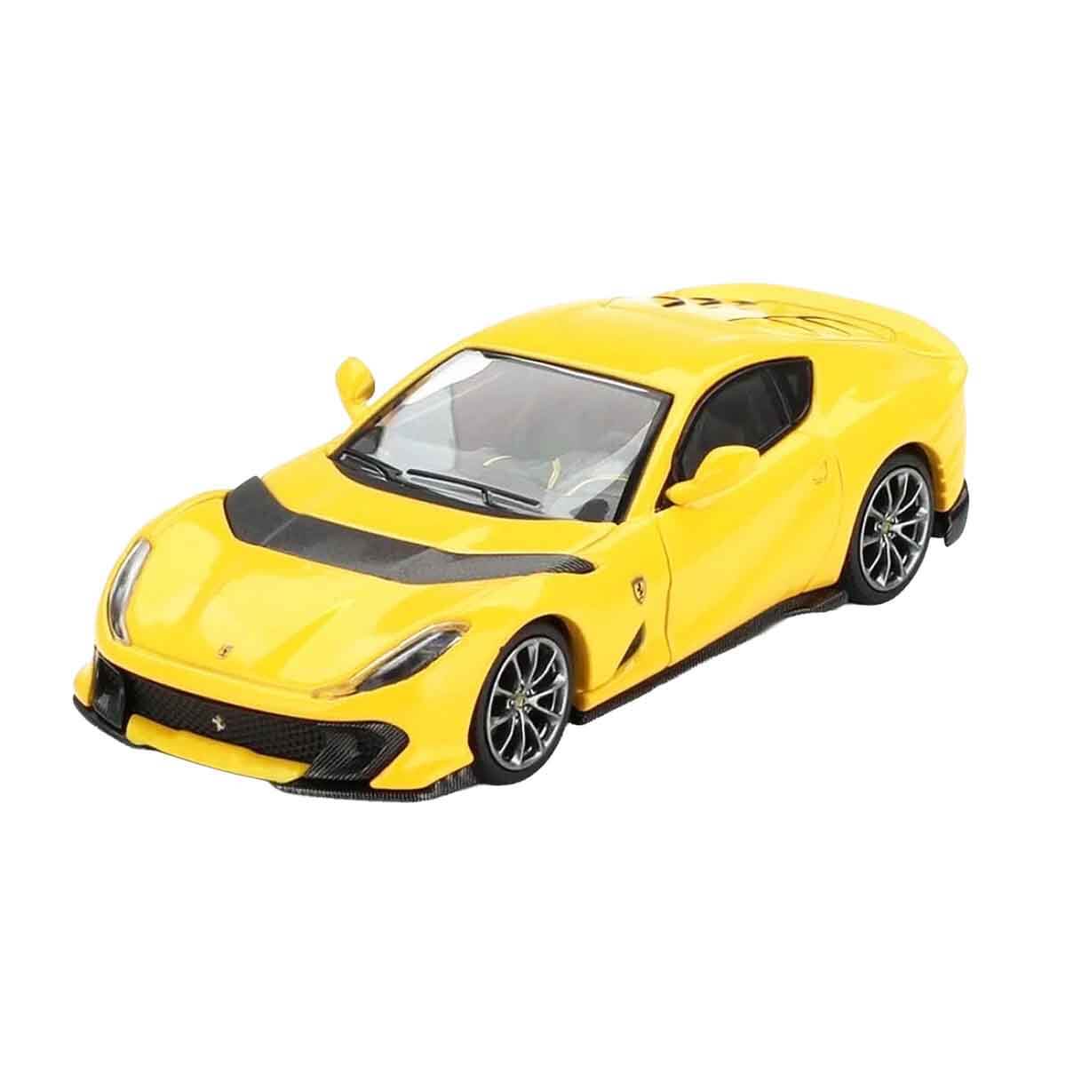 1:64  BBR Ferrari 812 Competizione Giallo Modena Diecast Model Araba - Görsel 2