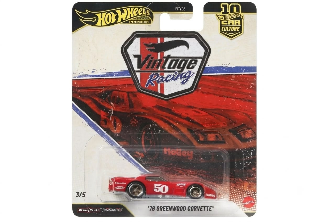 WhatsApp Image 2026-07-15 at 11.49.11 Hot Wheels '76 Greenwood Corvette Araba Calture Premium 2026 Vintage Yarış Serisi 1:64 Ölçekli - Görsel 1