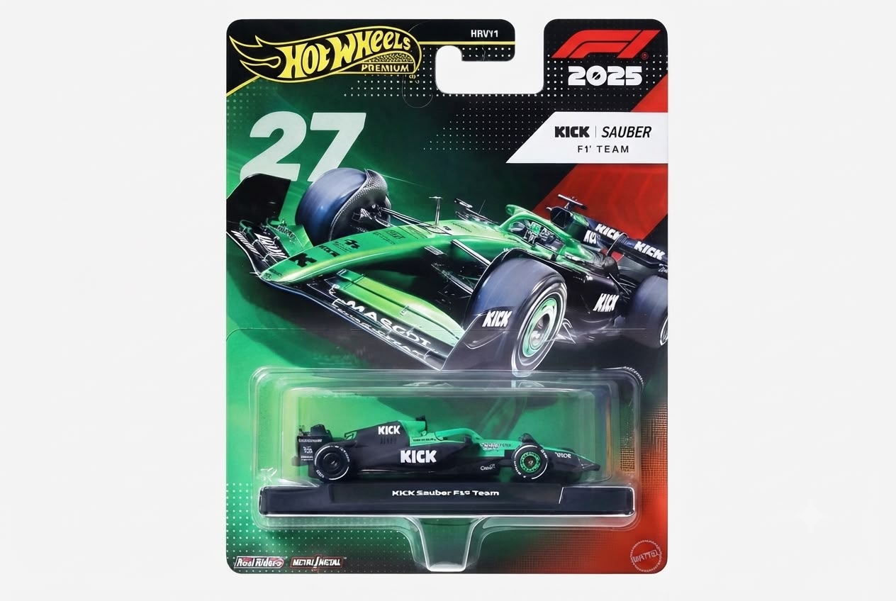 WhatsApp Image 2026-07-15 at 15.34.56 Hot Wheels Premium Formula 1 Kick Sauber 2025 No: 27 - Görsel 1