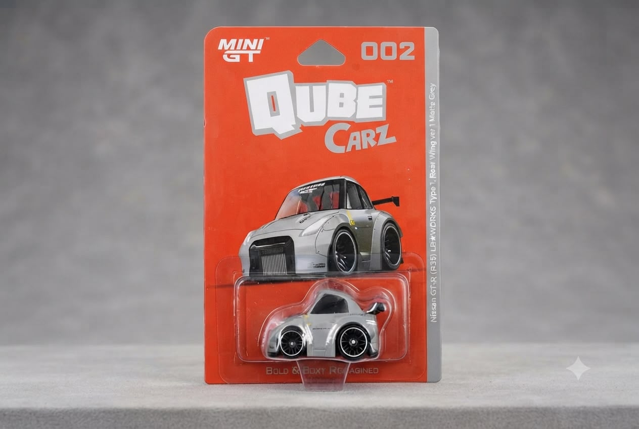 WhatsApp Image 2026-07-16 at 22.38.26 Mini GT - Qube Carz 002 - #QZ00201-BL - Nissan GT-R R35 LB★WORKS - - Görsel 1