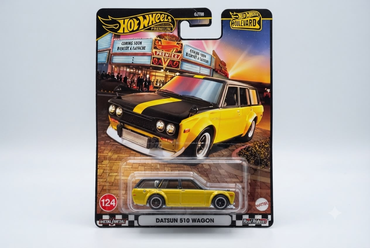 WhatsApp Image 2026-07-16 at 23.12.50 Hot Wheels Boulevard Premium Araçlar DATSUN 510 WAGON GJT68 - Görsel 1