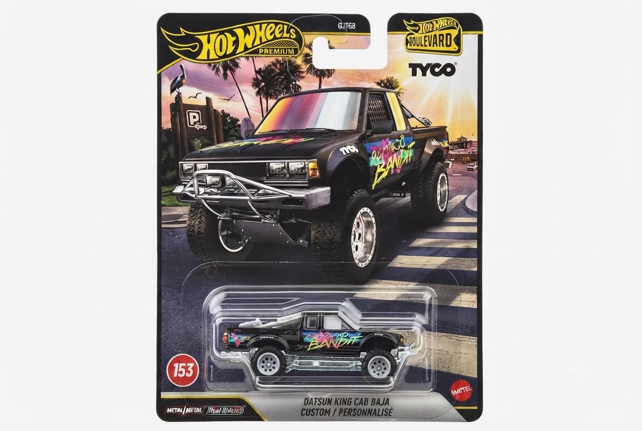 WhatsApp Image 2026-07-17 at 21.24.15 Hot Wheels Boulevard Premium Araçlar DATSUN KING CAB BAJA CUSTOM 2015 GJT68 - JHW32 - Görsel 1