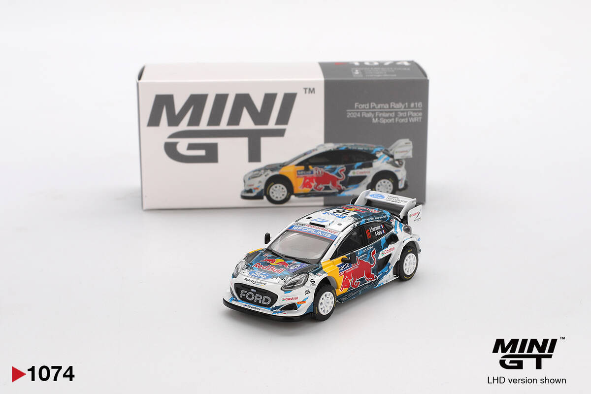 Mini GT 1/64 Ford Puma Rally1 #16 M-Sport Ford WRT 2024 Rally Finland 3rd Place MGT01074 Mini GT Mini GT 1/64 Ford Puma Rally1 #16 M-Sport Ford WRT 2024 Rally Finland 3rd Place MGT01074 Mini GT - Görsel 1
