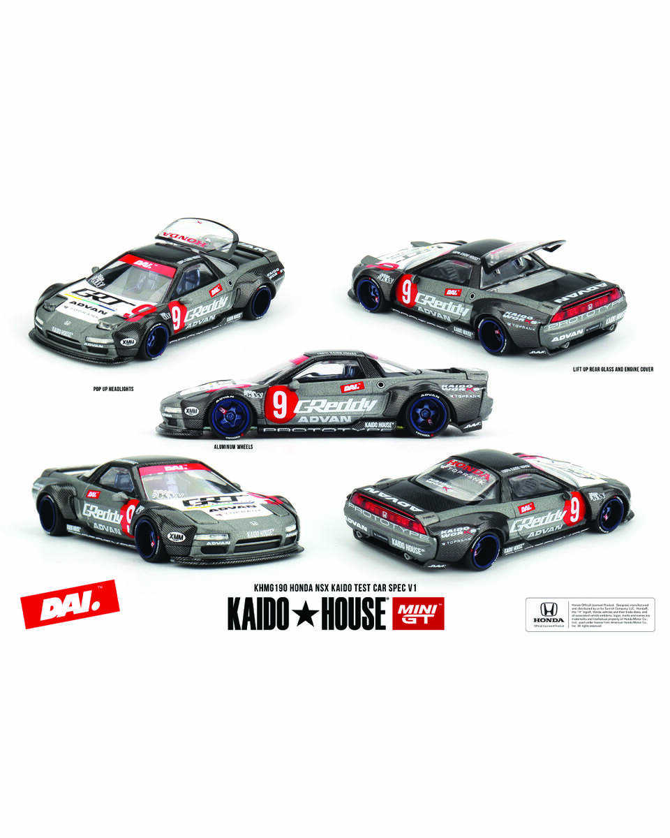 Mini GT 1/64 Kaido House Honda NSX Kaido Test Car Spec V1 KHMG190 Mini GT Mini GT 1/64 Kaido House Honda NSX Kaido Test Car Spec V1 KHMG190 Mini GT - Görsel 1