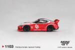 (MİNİ GT)1/64 LB-WORKS Toyota GR Supra Red/White - Görsel 2